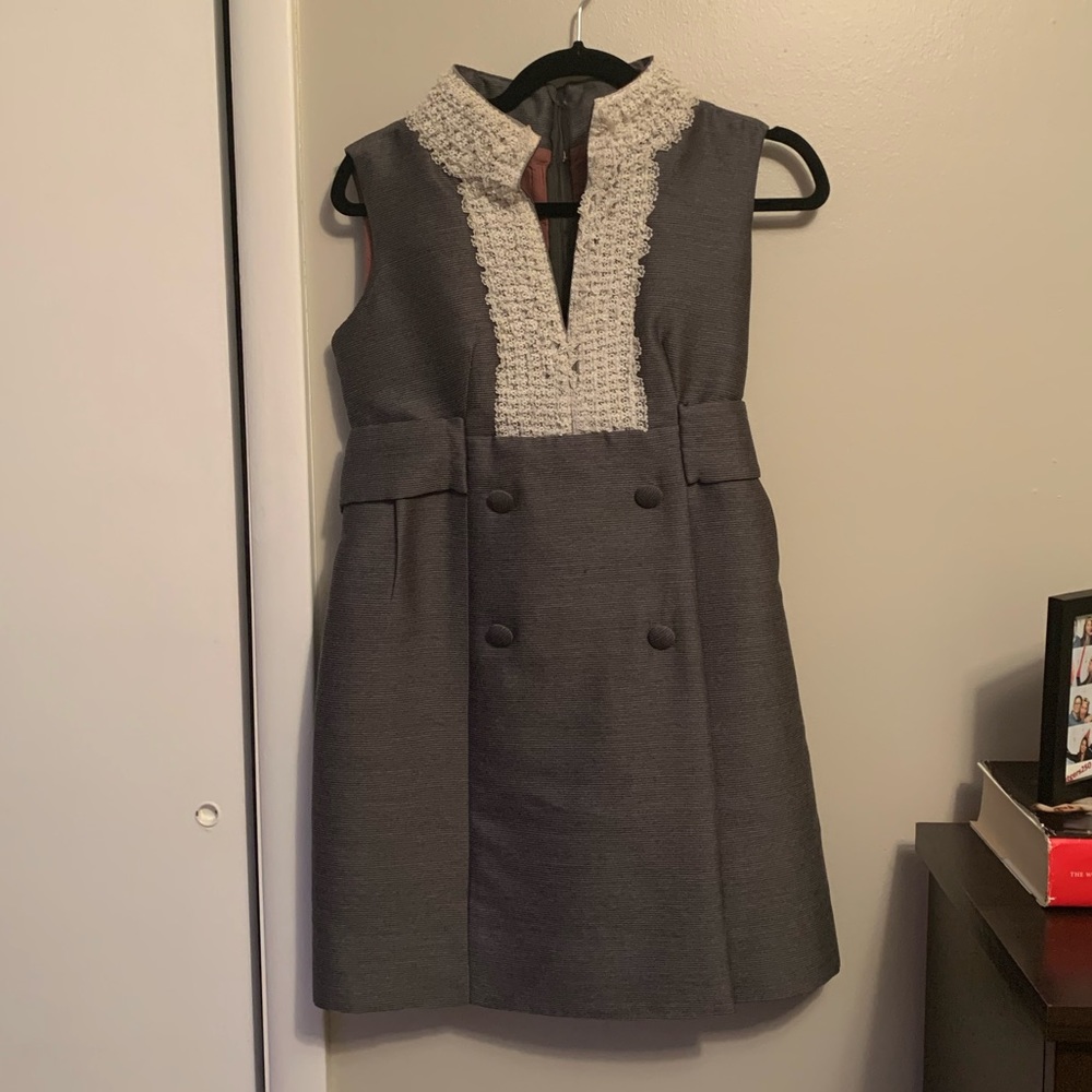 Vintage 1960s Sleeveless Blazer Dress